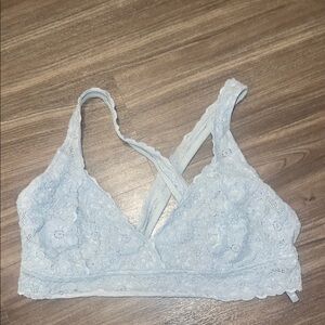 Aerie Lace Bralette in gray
